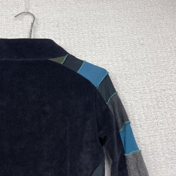 Y2K Myco Anna Jacket Women Size 1 Wool / Corduroy Patchwork Boho Artsy Hippie - Picture 15 of 15